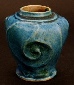 Late Ming moulded porcelain vase, biscuit glazed - courtesy R&G McPherson Antiques